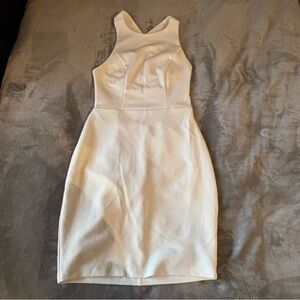 Lulu’s White Strappy-Back Dress